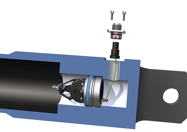 Capteur de position vérin hydraulique - Mesure de déplacement linéaire