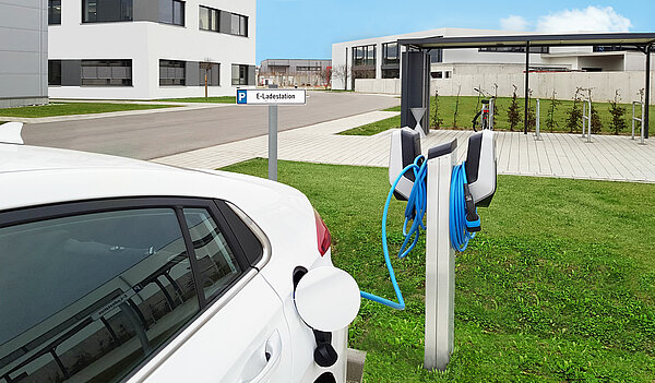 Electric car charging at the SIKO site in Bad Krozingen