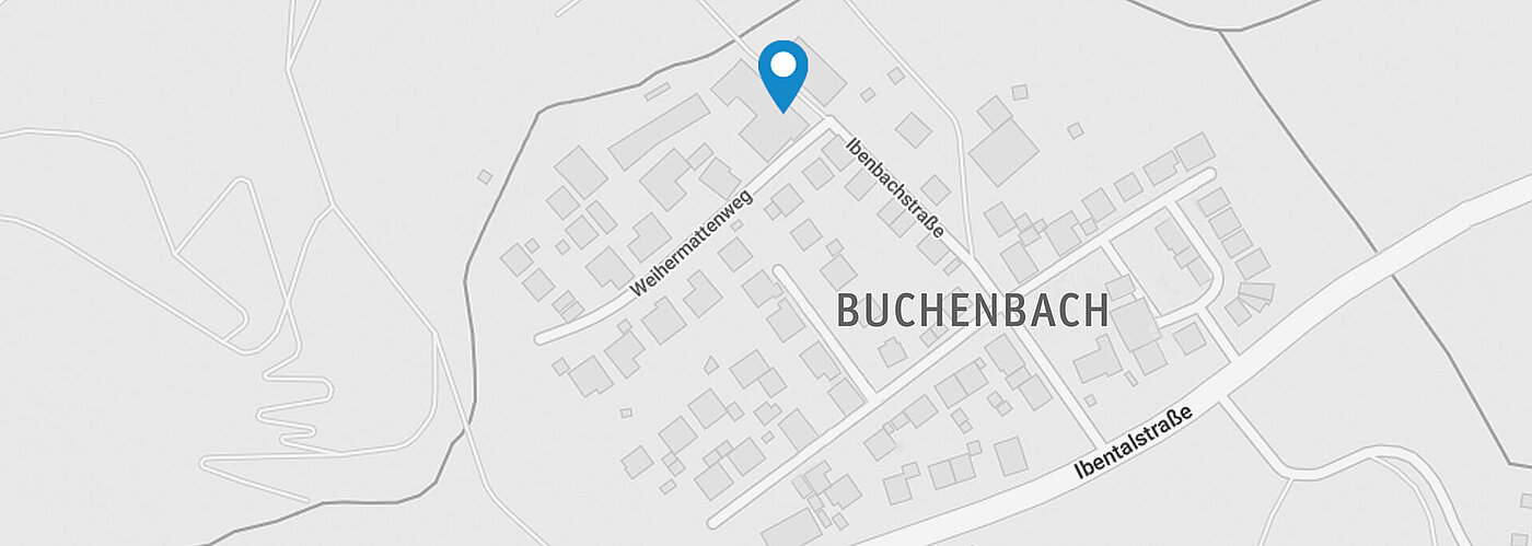 Mapa con una parte de Buchenbach
