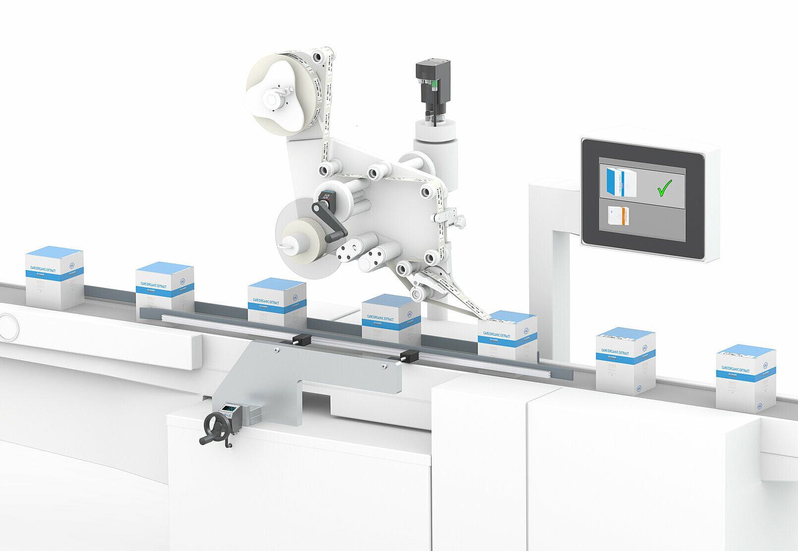 SIKO positioning systems for labeling machines without icons