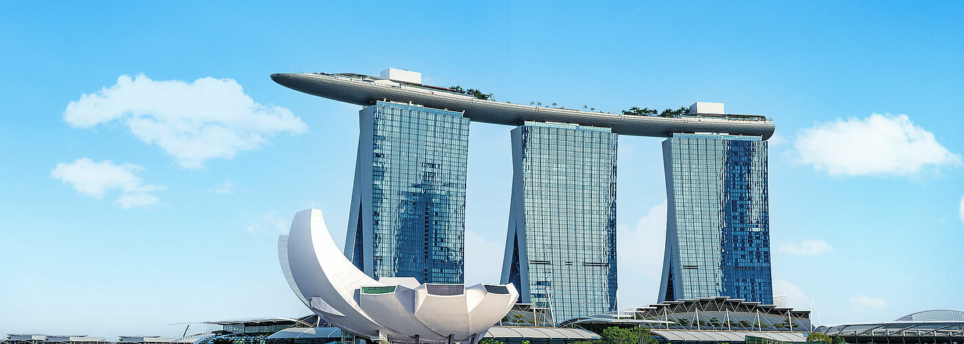 Monumento di Singapore Marina Bay Sands