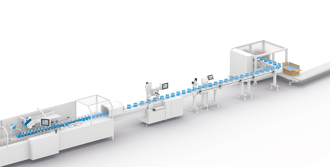 Verpackungsanlage mit Positioniersystemem