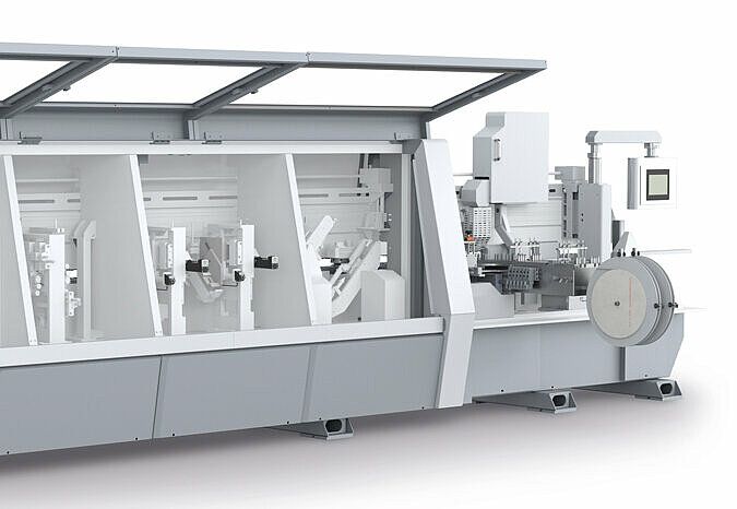 Positioning systems for edgebanding machines by SIKO