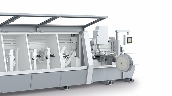 Positioning systems for edgebanding machines by SIKO