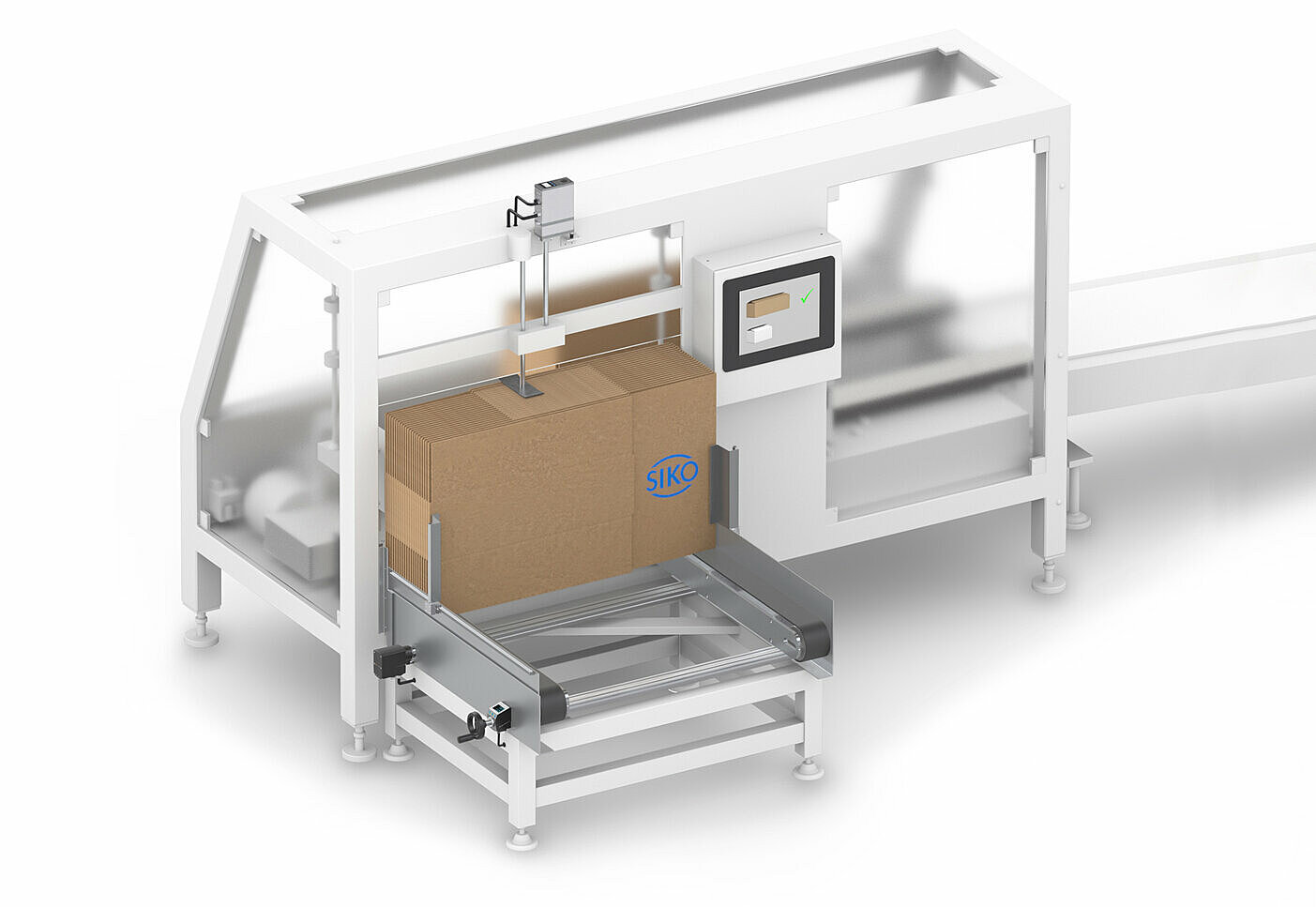 Systèmes de positionnement SIKO pour redresseurs de cartons Systèmes de positionnement SIKO pour redresseurs de cartons