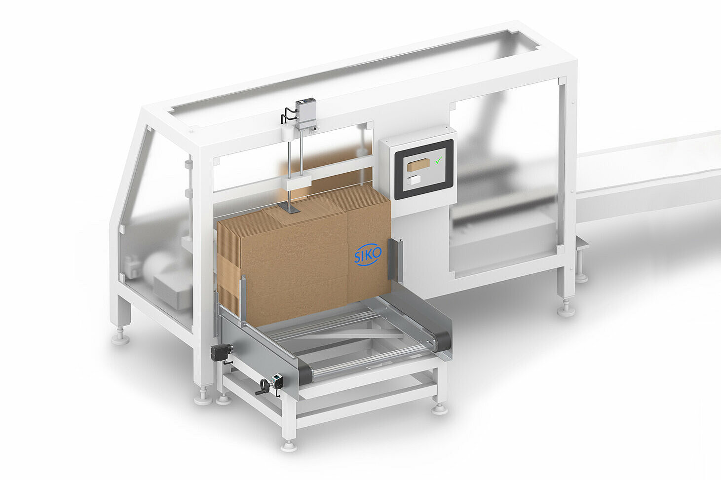 Systèmes de positionnement SIKO pour redresseurs de cartons Systèmes de positionnement SIKO pour redresseurs de cartons