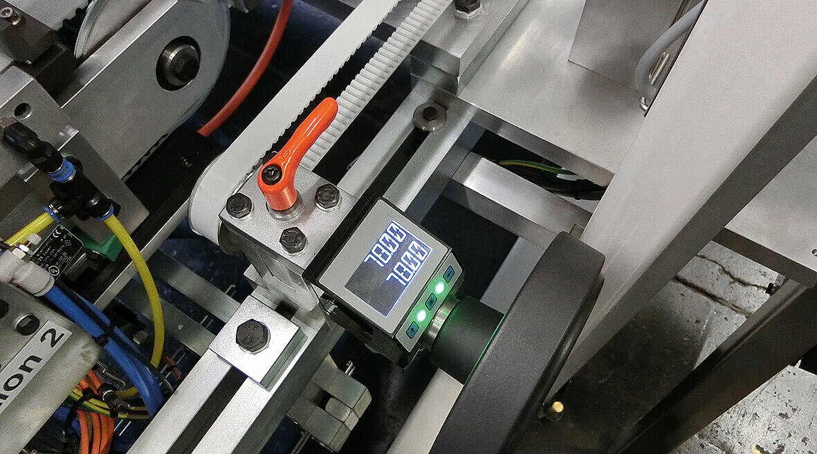 SIKO AP10S position indicator on production machine