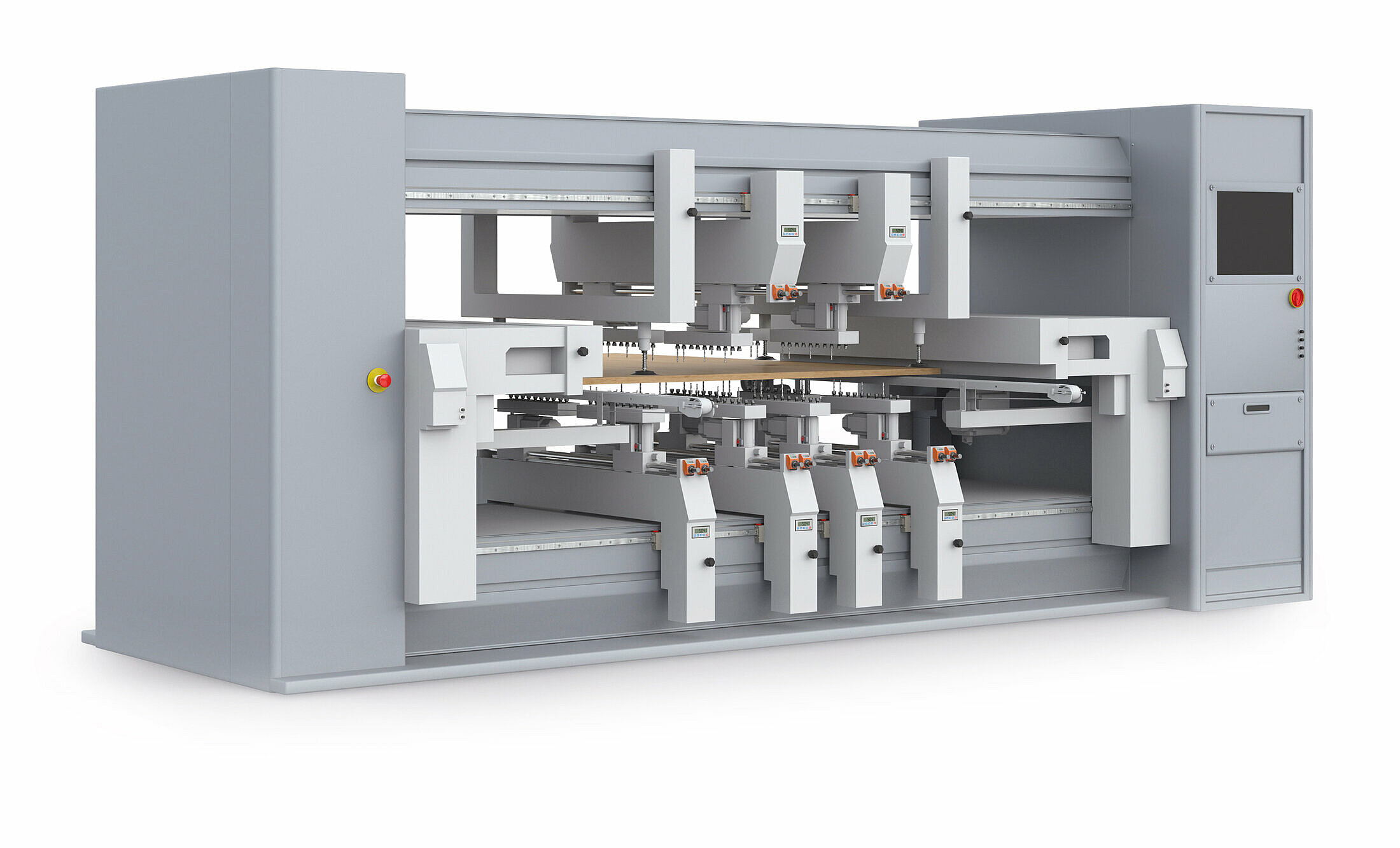 Positioning systems for dowel drilling machines by SIKO without icons