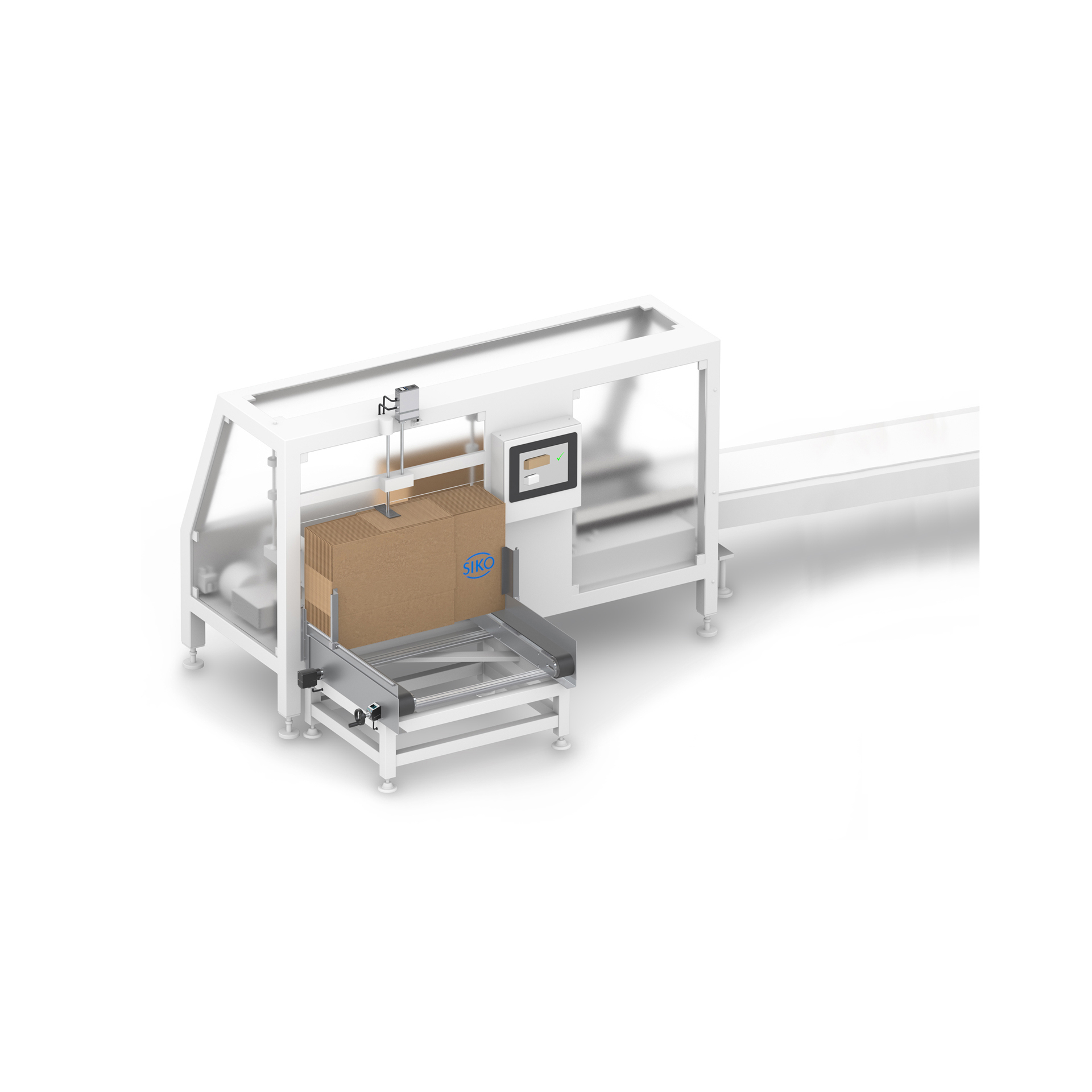 Sistemas de posicionamiento SIKO para montadora de cajas de cartón