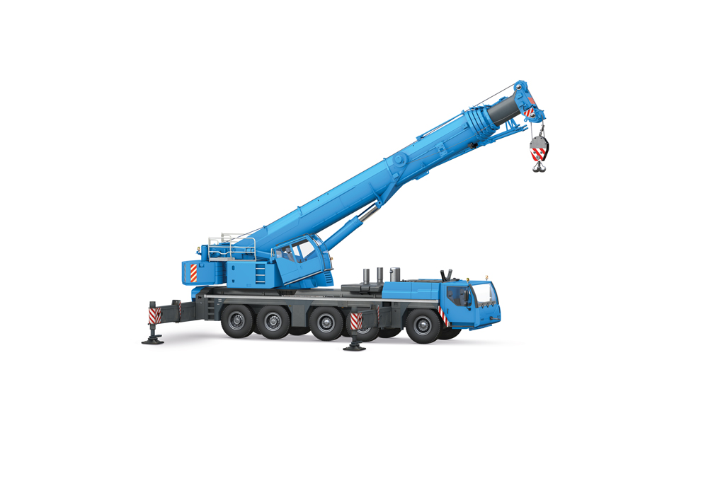 Application model mobile crane in blue
